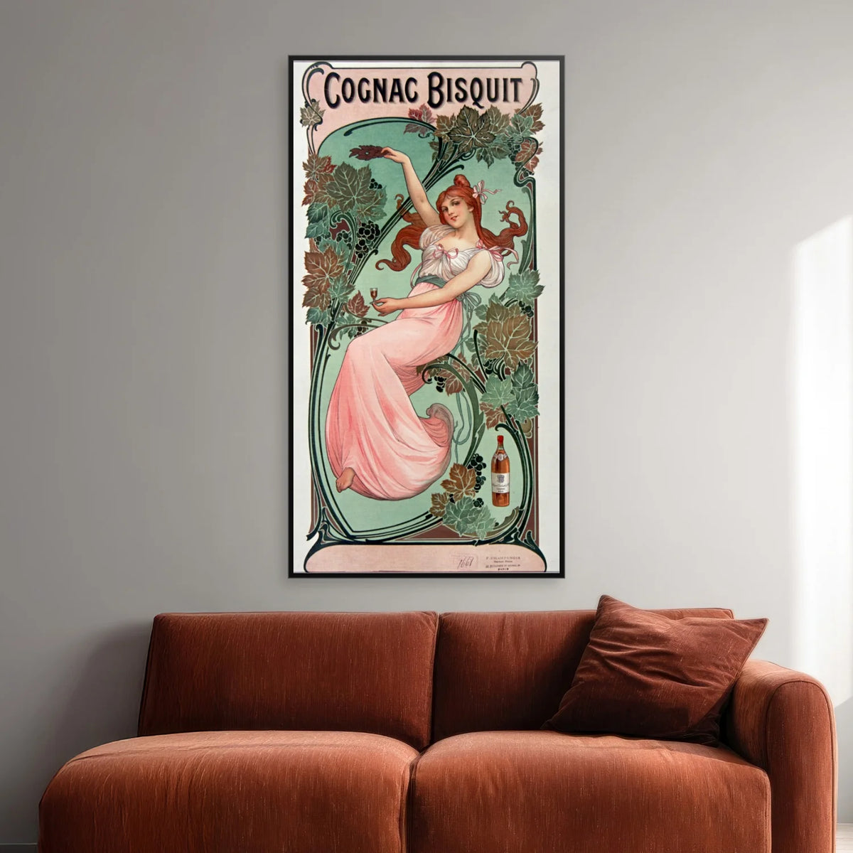 Cognac Bisquit 1901 - Reklameplakat - 45×85 cm – billede 2