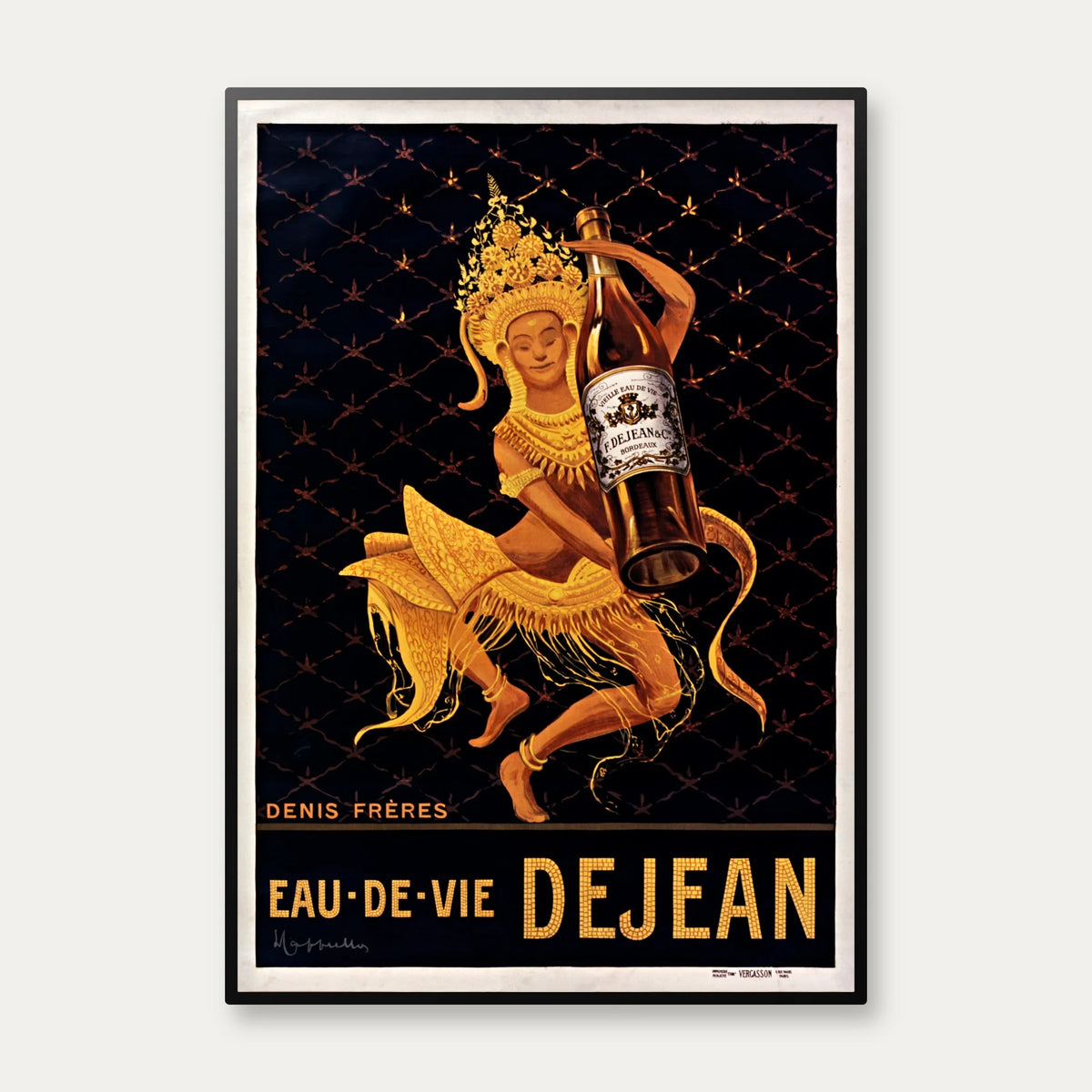 Eau de vie Dejean 1912 - Reklameplakat – billede 1