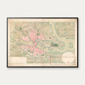 Stockholm 1820 - Plan de la Ville - Bykort – billede 1