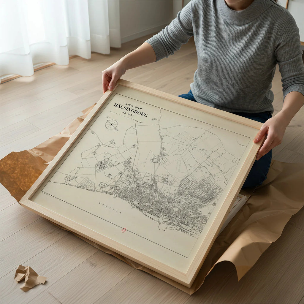 Karta över Hälsingborg 1943 - Bykort – billede 2