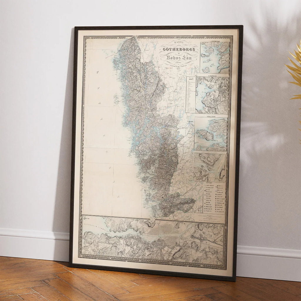 Götheborgs och Bohus Län 1859 - Landkort – billede 2