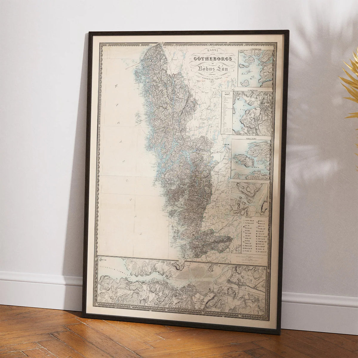Götheborgs och Bohus Län 1859 - Landkort – billede 2