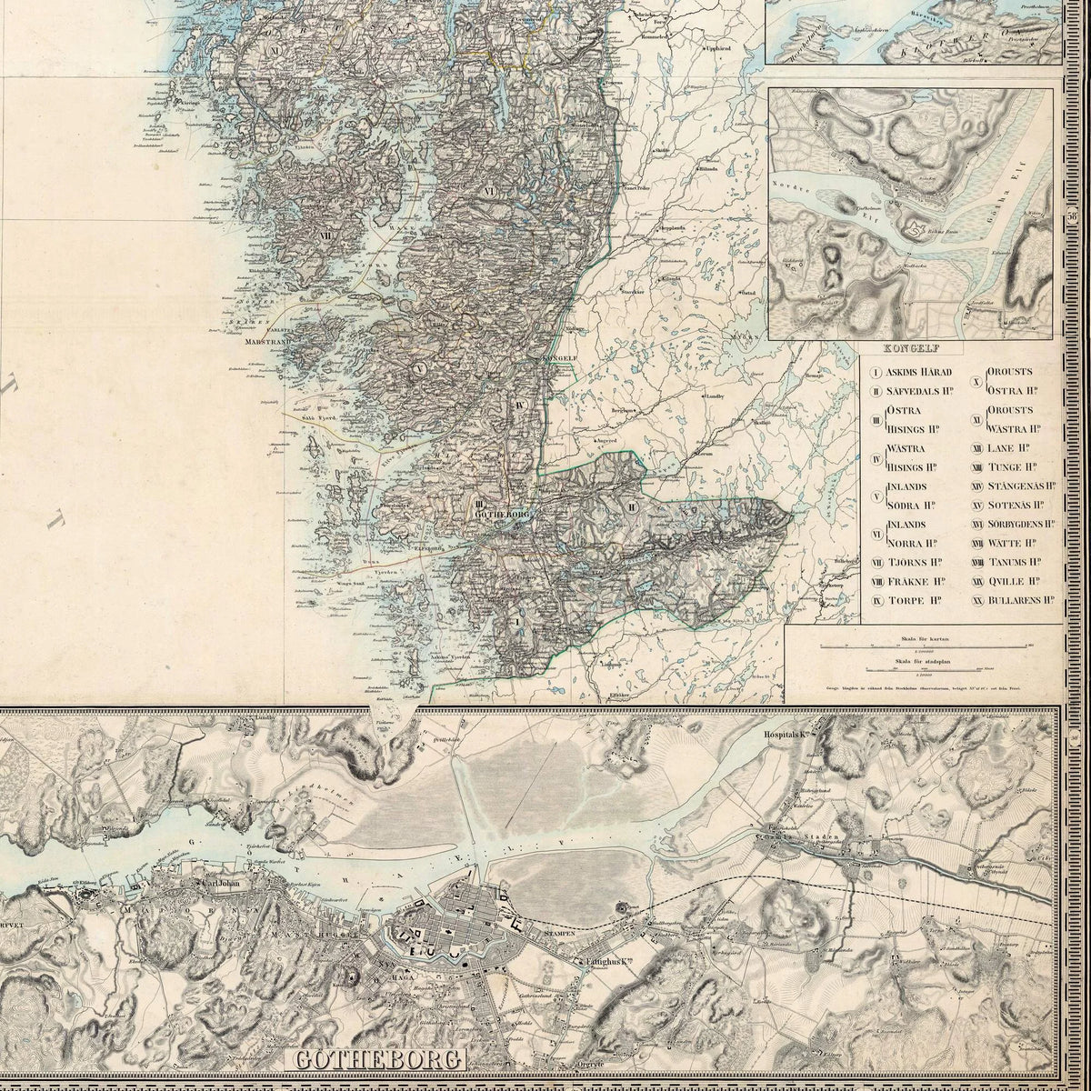 Götheborgs och Bohus Län 1859 - Landkort – billede 4