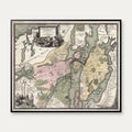 Grundriss und Prospect der Kön. Sverige 1720 - Bykort - 80×67 cm – billede 1