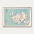 Carte de l'Islande 1888 - Landkort – billede 1