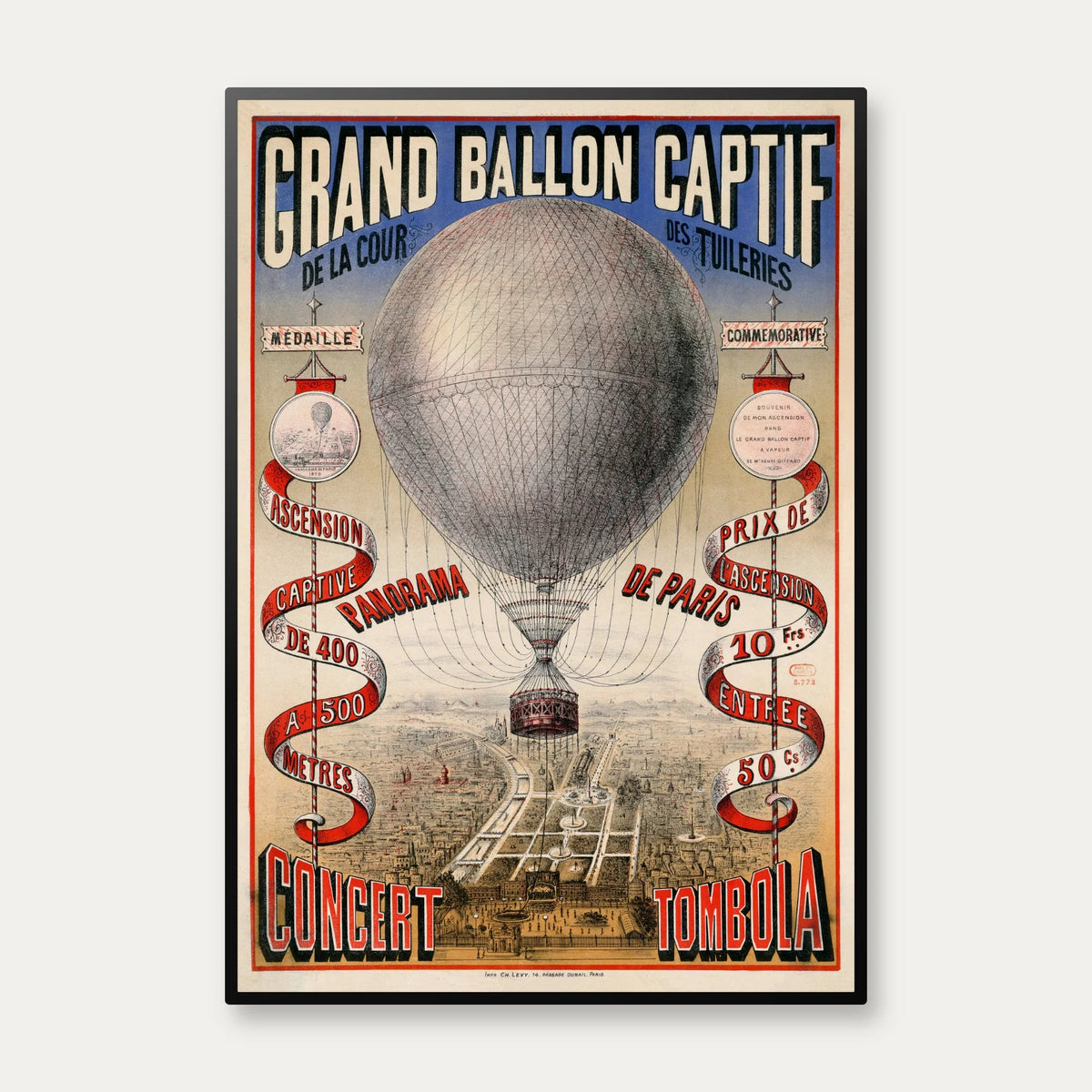 Panorama de Paris 1879 - Byprospekt – billede 1