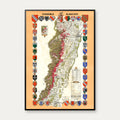 Vignoble alsacien 1949 - Vinkort – billede 1