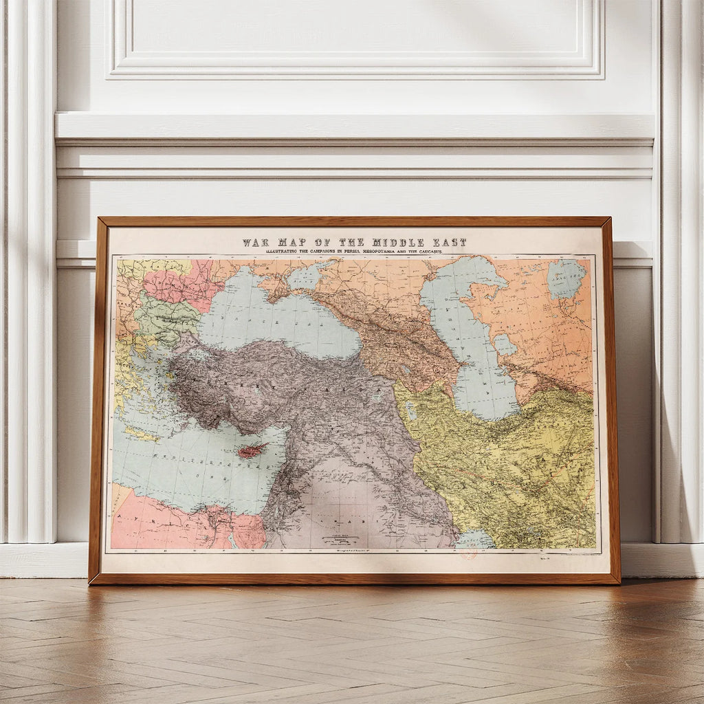 War Map of the Middle East - Krigskort – billede 2