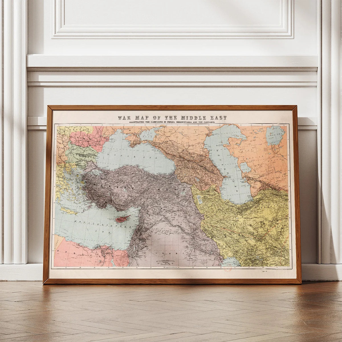 War Map of the Middle East - Krigskort – billede 2