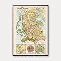 Kort over Sønderjylland 1918 - Landkort – billede 1