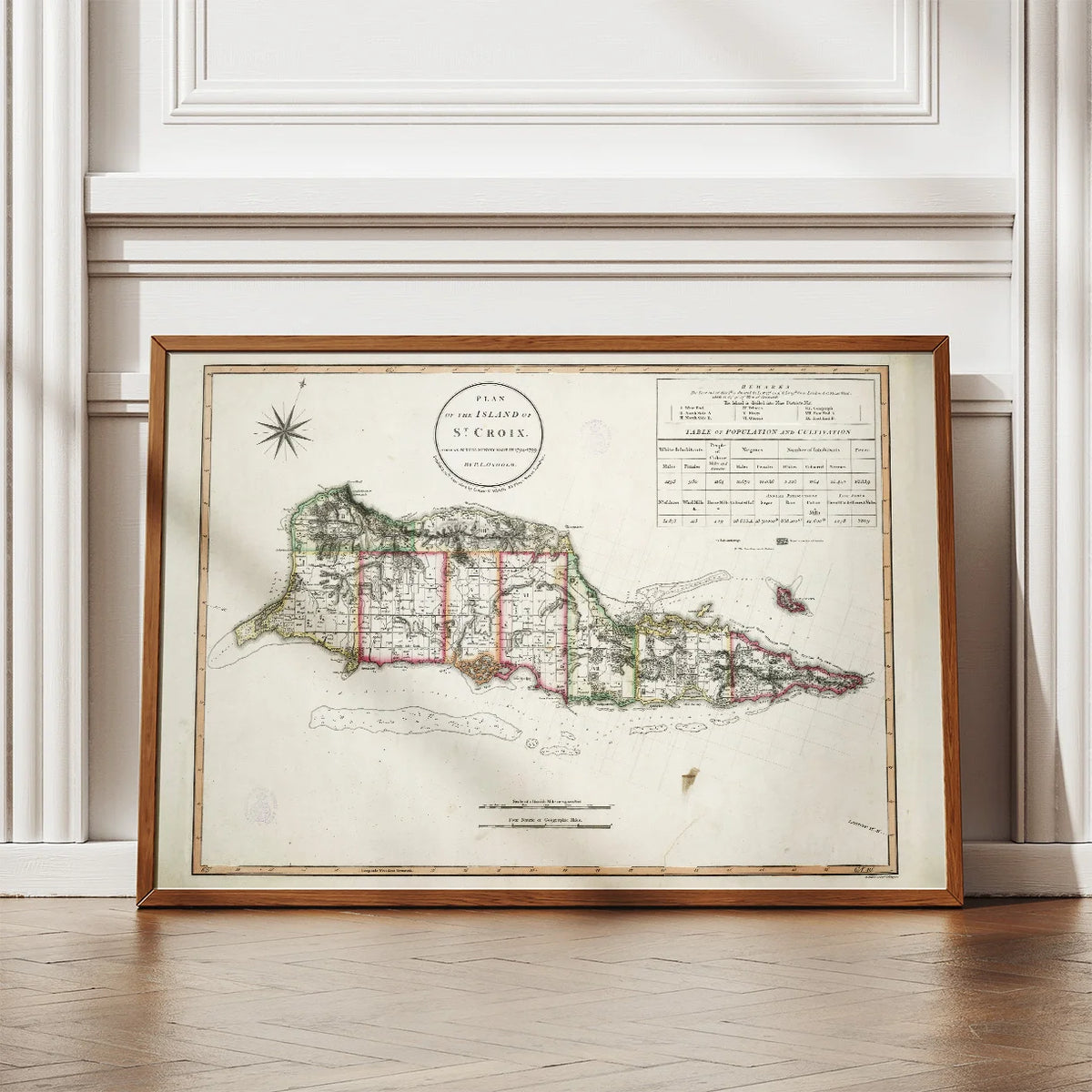 St. Croix 1804 - Plantager og distrikter – billede 2