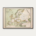 Kort over Europa 1887 - Landkort – billede 1