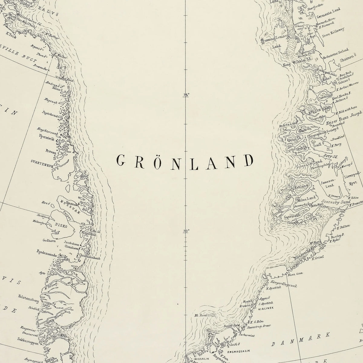 Grønland 1914 - Landkort – billede 4