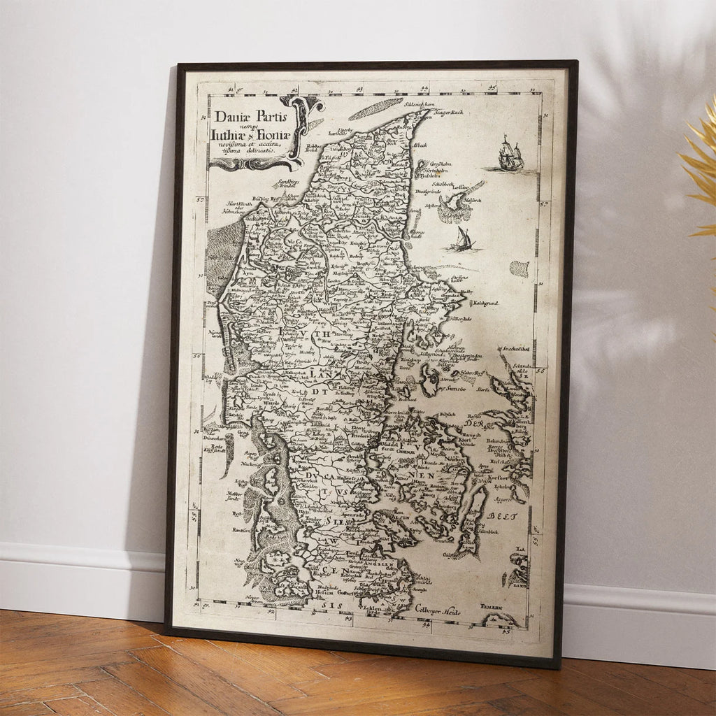 Jylland & Fyn 1700 - Landkort – billede 2