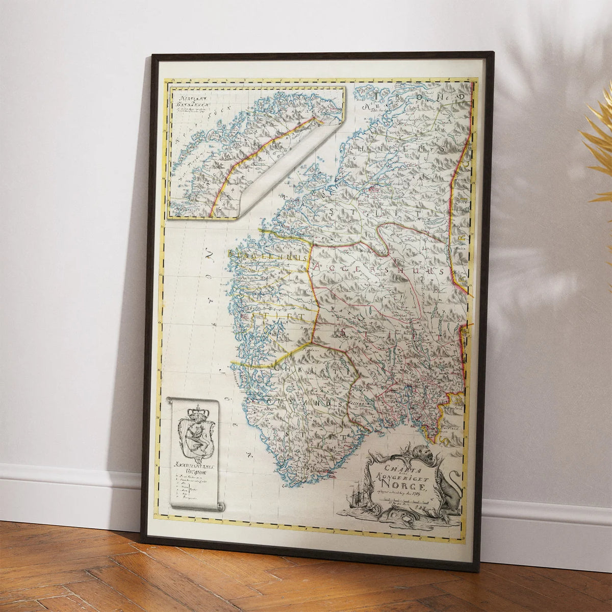 Charta over Kongeriget Norge 1759 - Landkort – billede 2