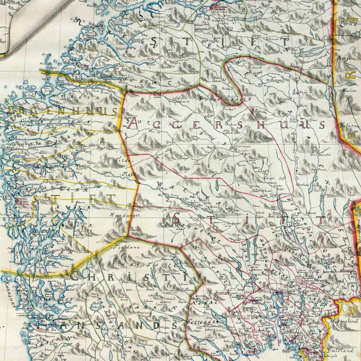 Charta over Kongeriget Norge 1759 - Landkort – billede 4