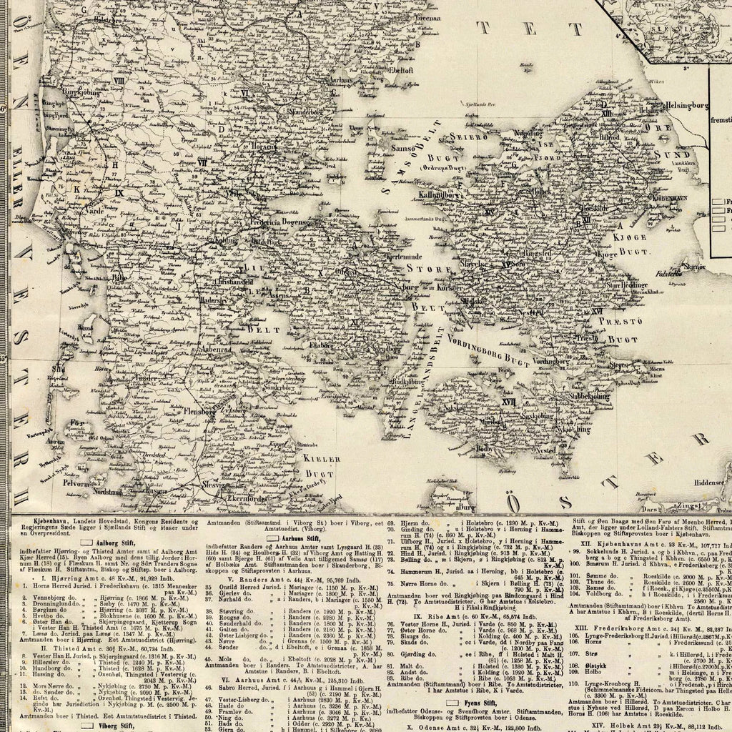 Generalkaart over Danmark 1877 - Landkort – billede 4