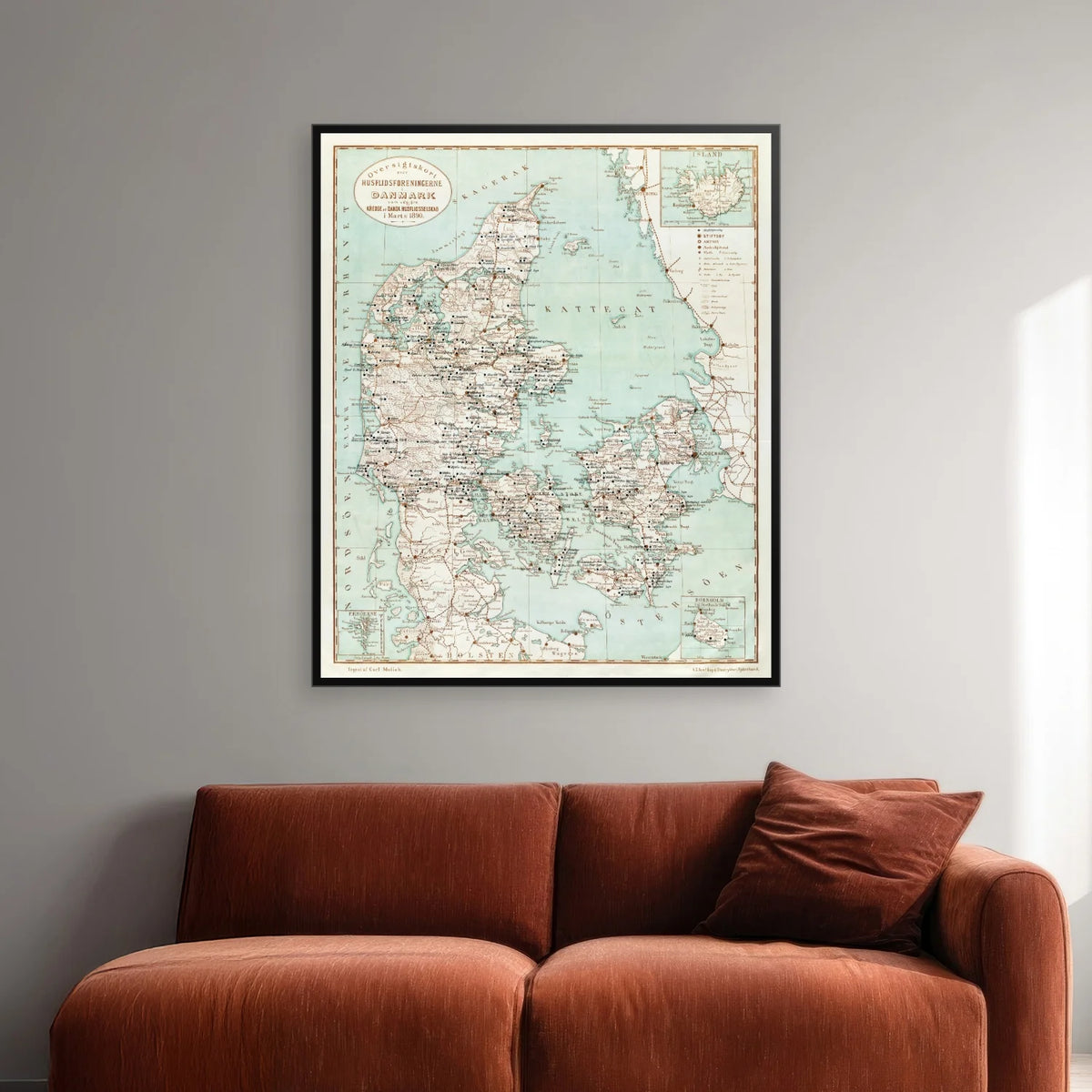 Husflidsforeningerne i Danmark 1890 - 60×50 cm – billede 2