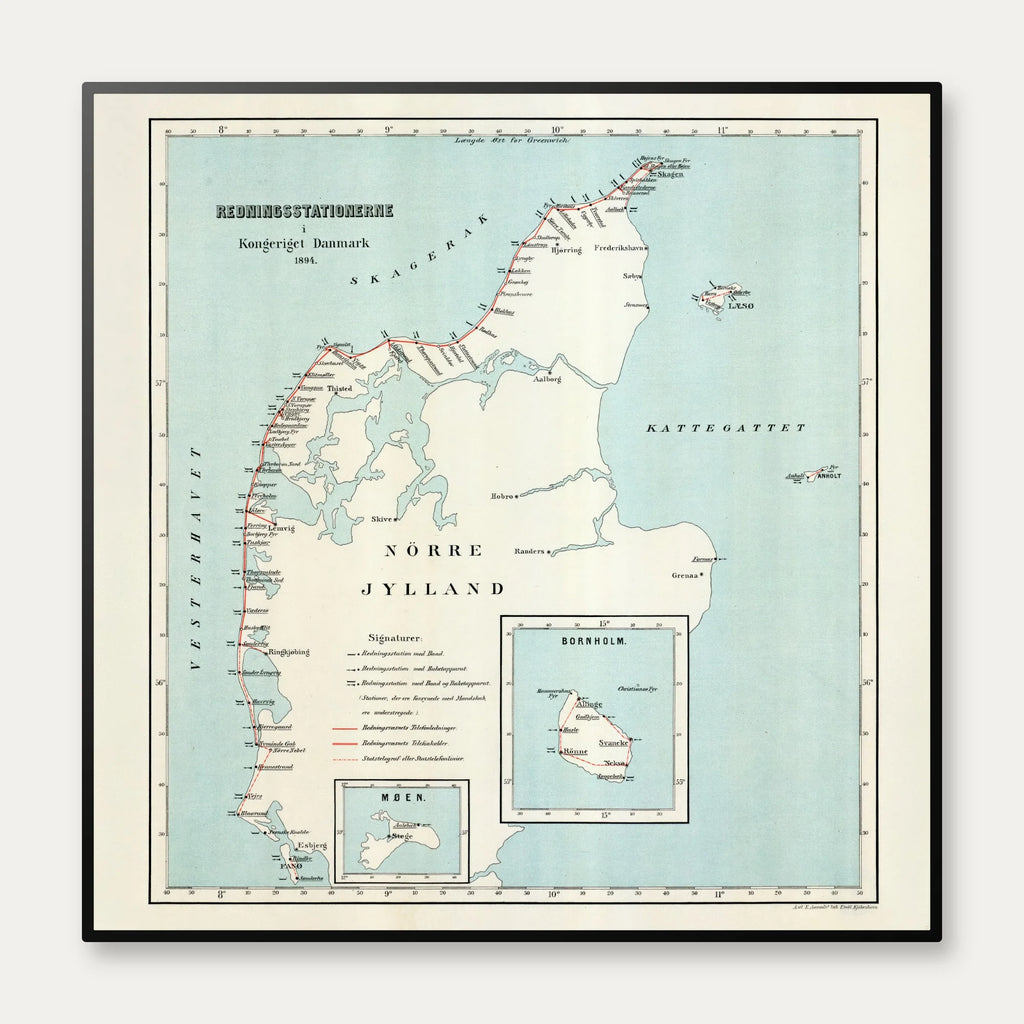 Redningsstationerne 1894 - Kongeriget Danmark – billede 1