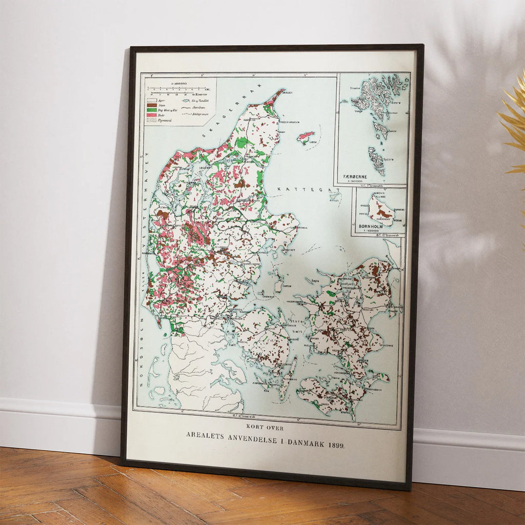 Kort over arealets anvendelse i Danmark 1899 - Temakort – billede 2