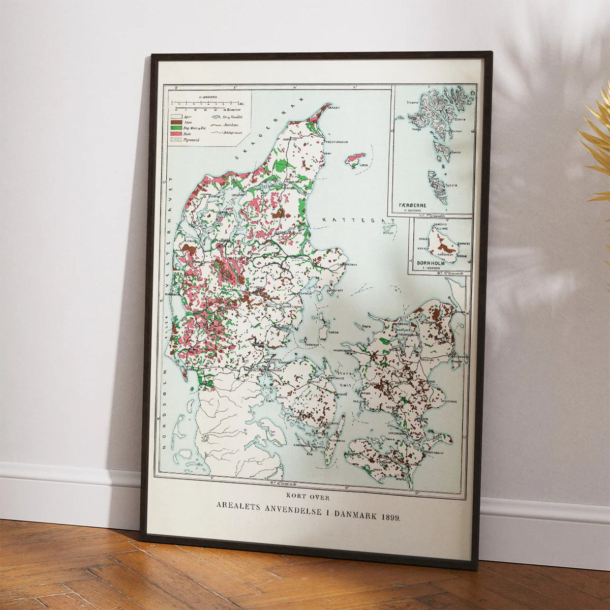 Kort over arealets anvendelse i Danmark 1899 - Temakort – billede 2
