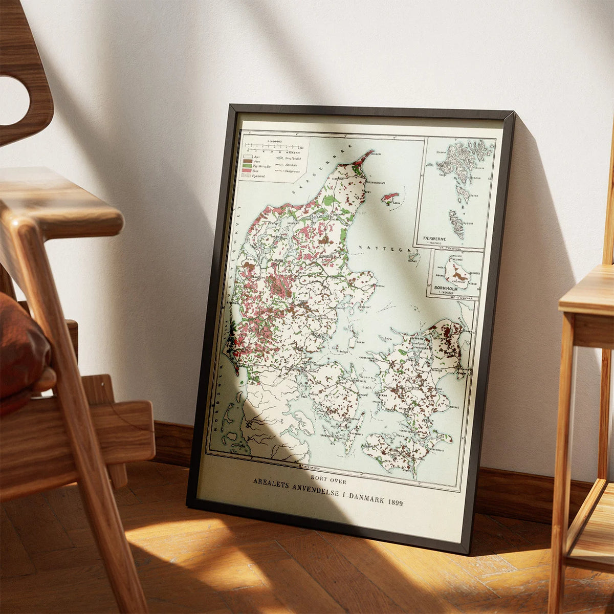 Kort over arealets anvendelse i Danmark 1899 - Temakort – billede 3