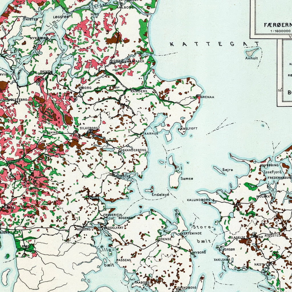 Kort over arealets anvendelse i Danmark 1899 - Temakort – billede 4
