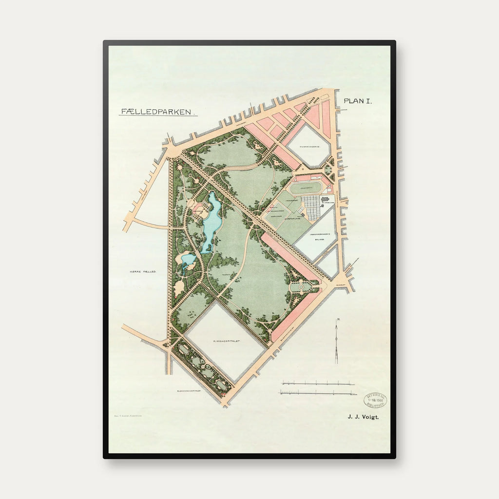 Fælledparken 1908 - Bykort – billede 1