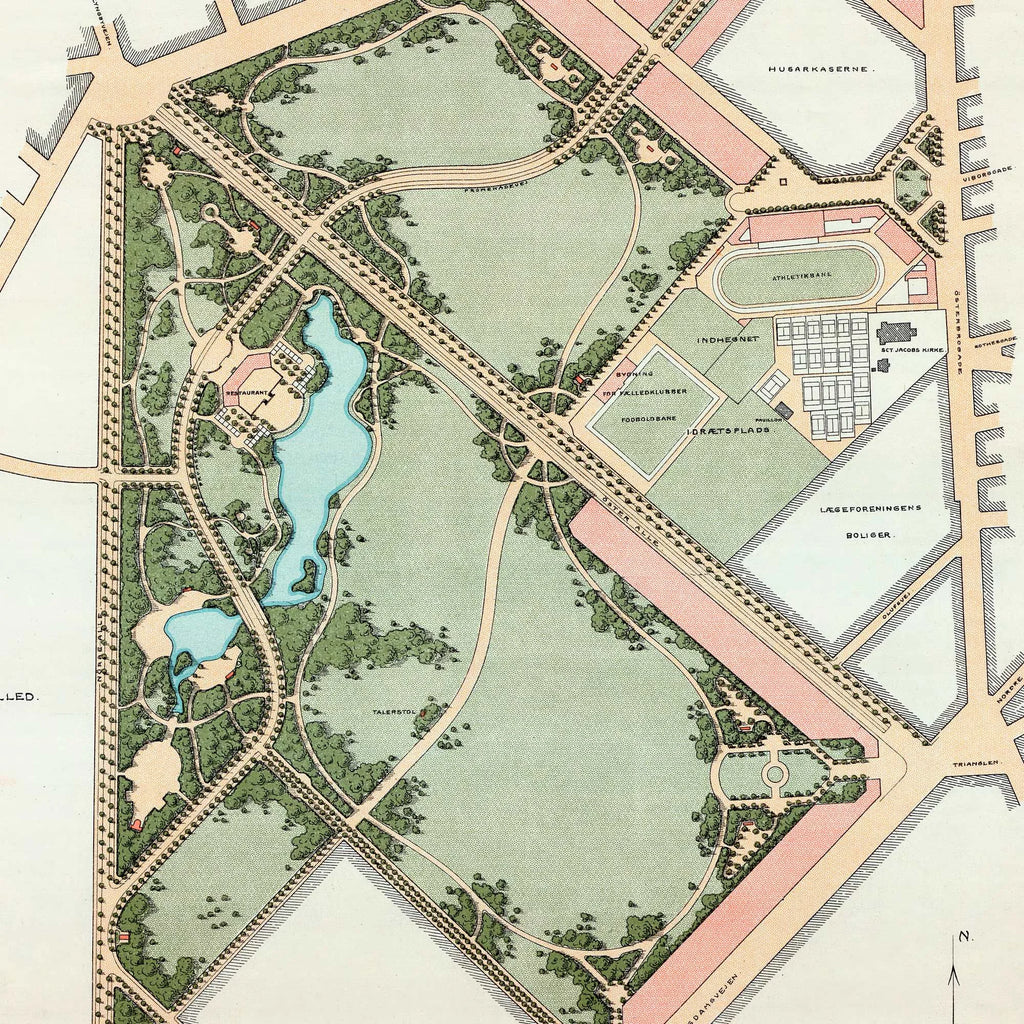 Fælledparken 1908 - Bykort – billede 4