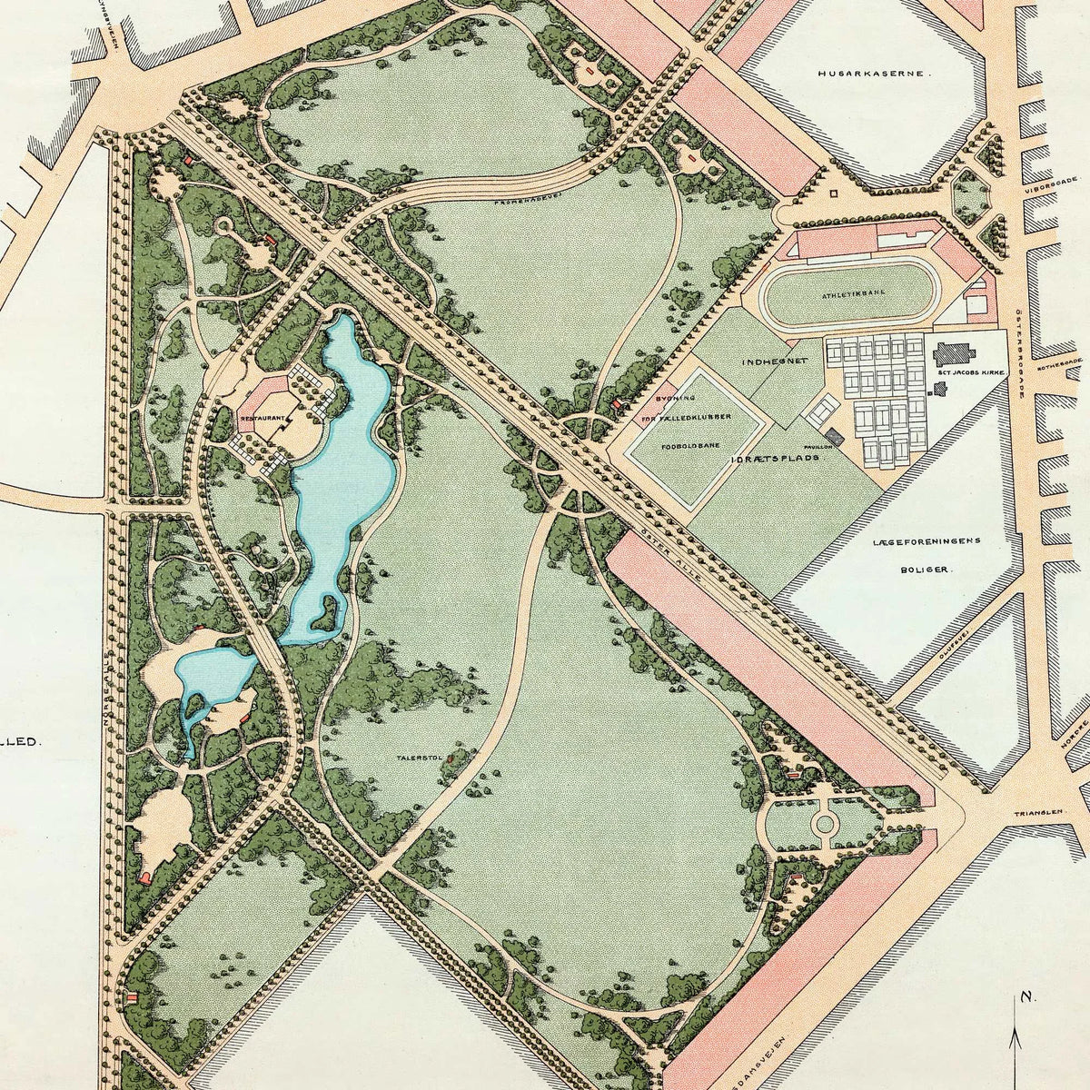 Fælledparken 1908 - Bykort – billede 4
