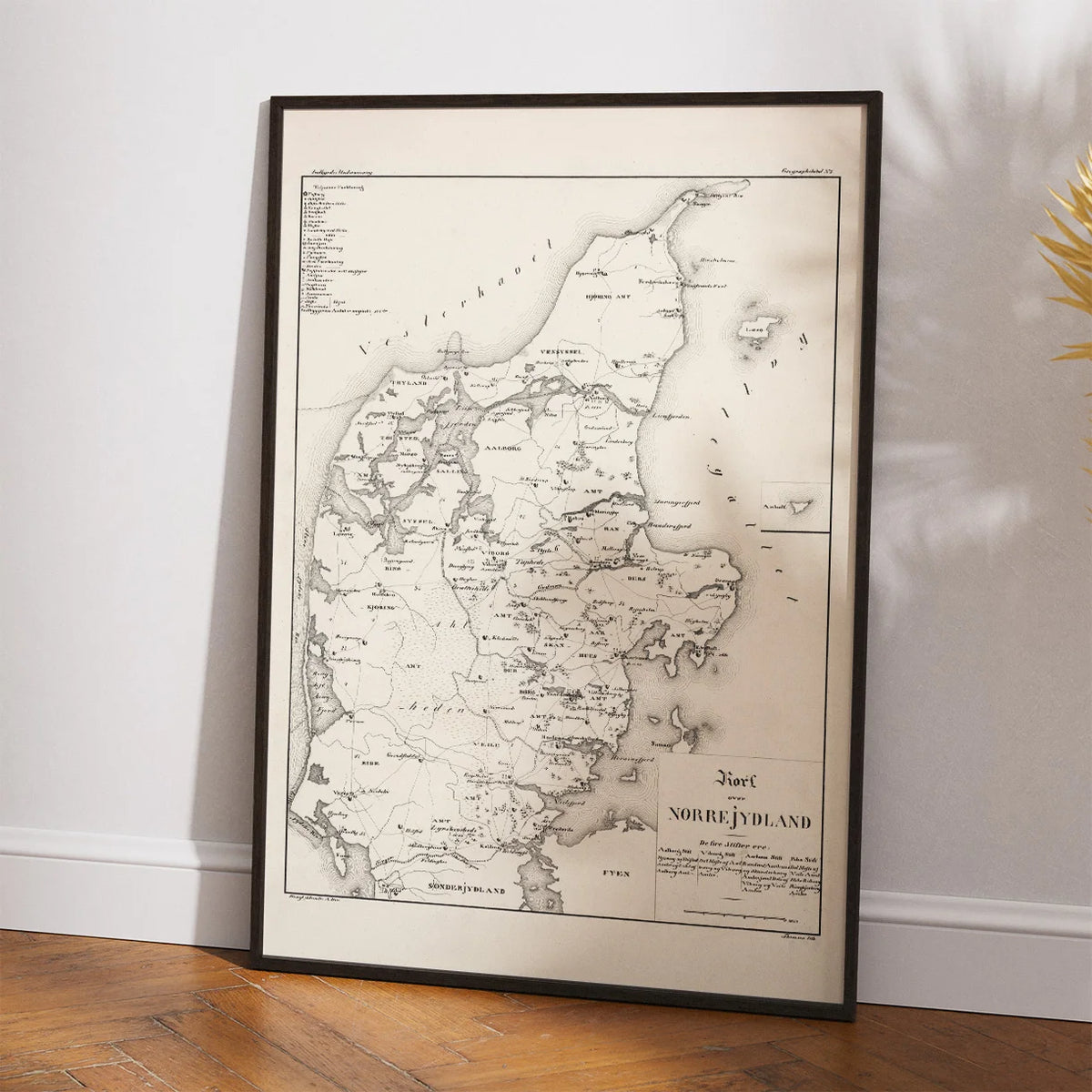 Kort over Nørrejydland 1824 - Landkort – billede 2