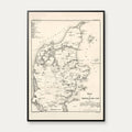 Kort over Nørrejydland 1824 - Landkort – billede 1