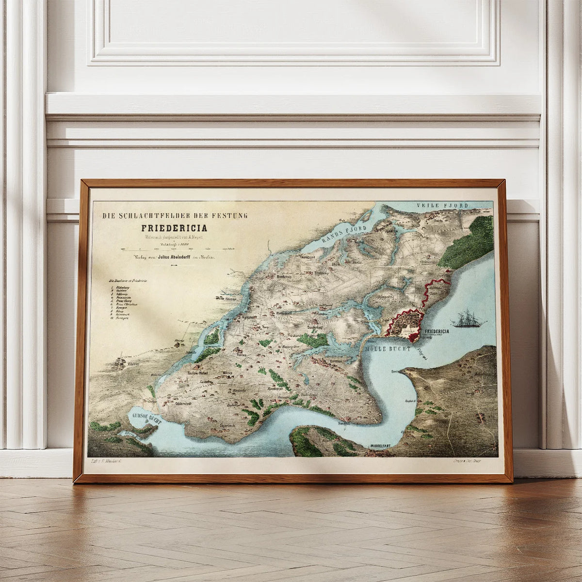Slagmarkerne ved Fredericia Fæstning 1864-1880 - Historisk kort – billede 2