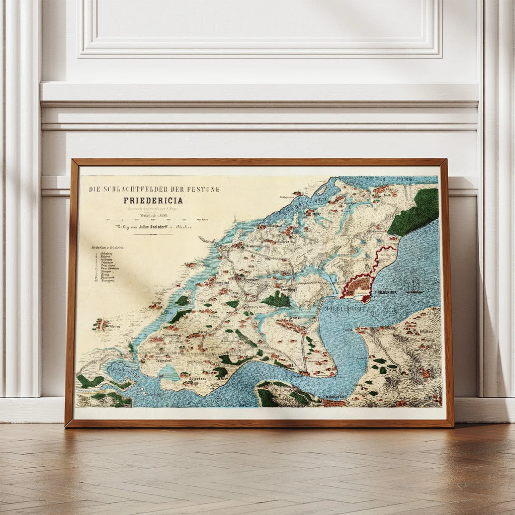 Slagmarkerne ved Fredericia Fæstning II 1864-1880 - Historisk kort – billede 2
