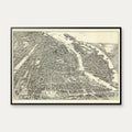 København i fugleperspektiv 1923 - Bykort – billede 1