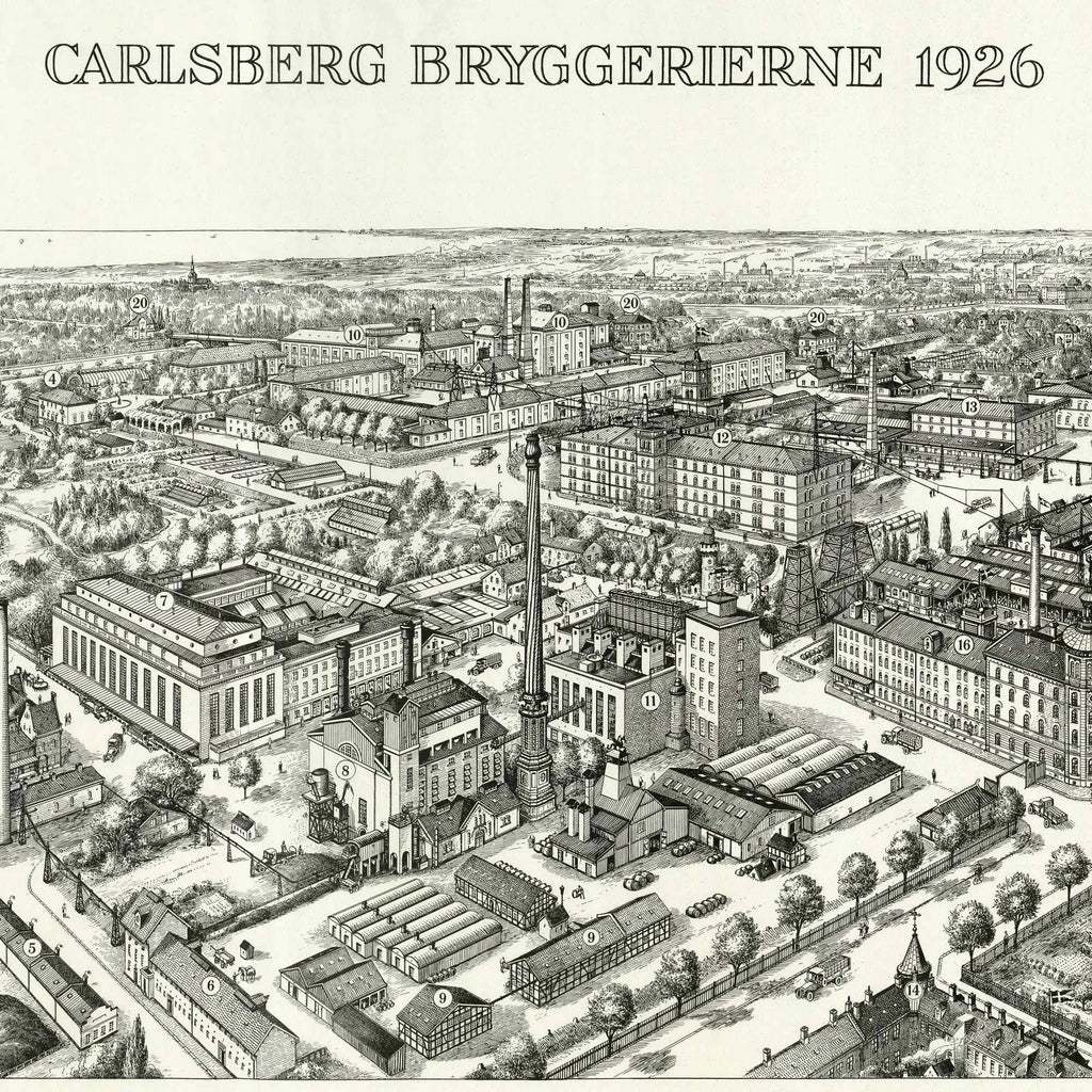 Carlsberg Bryggerierne 1926 - Byprospekt - 100×55 cm – billede 4