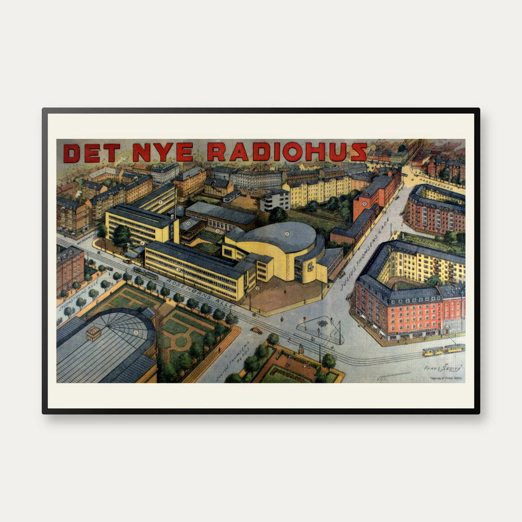 Det nye Radiohus på Rosenørns Allé 1930-1939 - Byprospekt – billede 1
