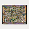 The Wonderground Map: Londons berømte undergrund 1927 - 100×80 cm – billede 1