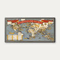 Te vækker verden: Illustreret verdenskort 1940 - 100×49 cm – billede 1