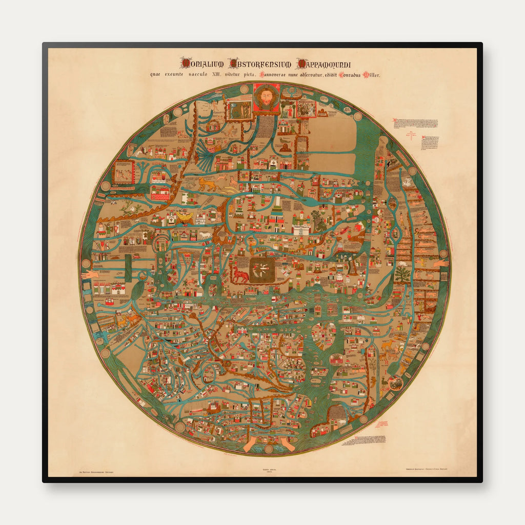 Mappa mundi 1898 - Ebstorfer Verdenskort – billede 1
