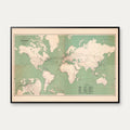 Carte des communications 1917 -Verdenskort – billede 1