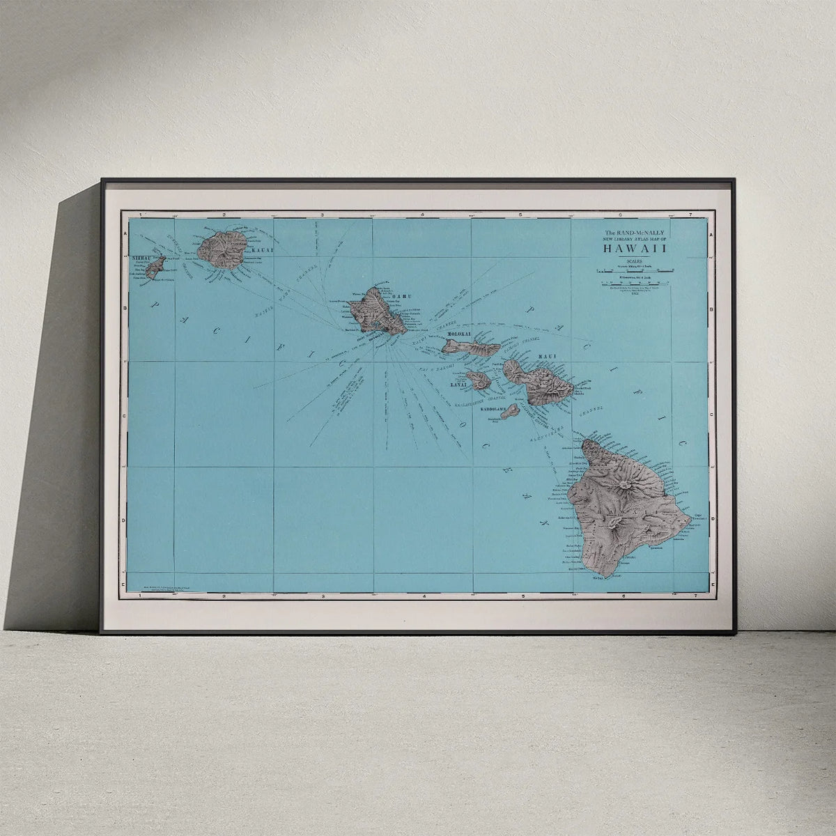 Hawaii 1912 - Atlas map – billede 3