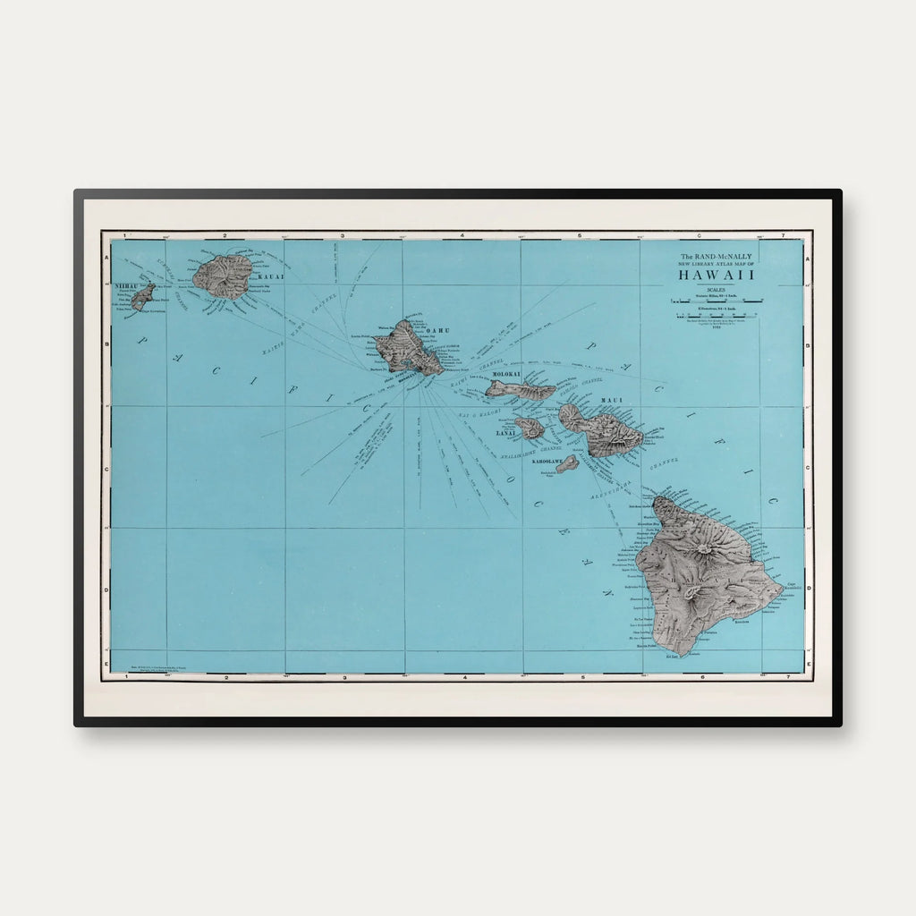 Hawaii 1912 - Atlas map – billede 1