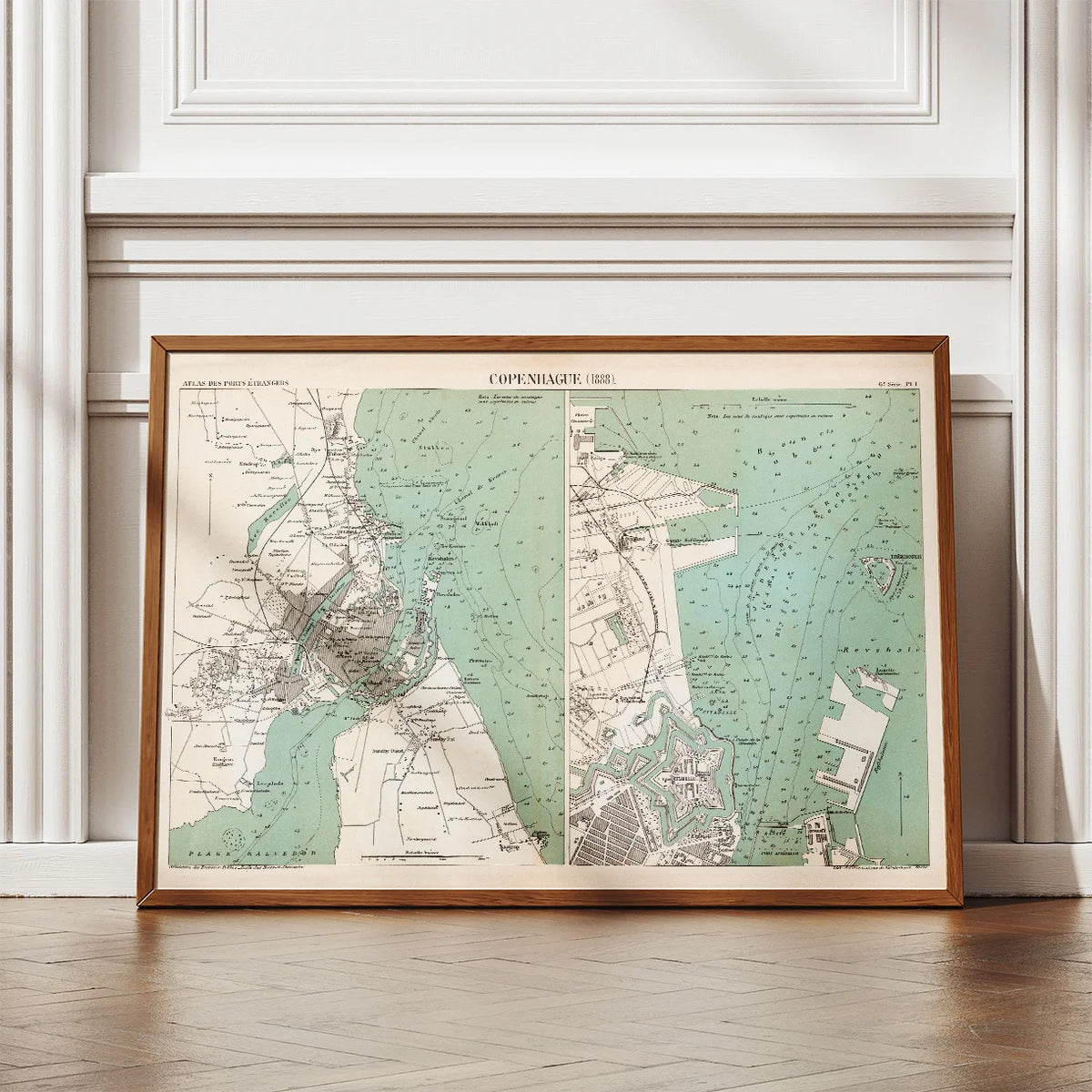 København 1888 - Copenhague - Søkort – billede 2