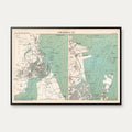 København 1888 - Copenhague - Søkort – billede 1