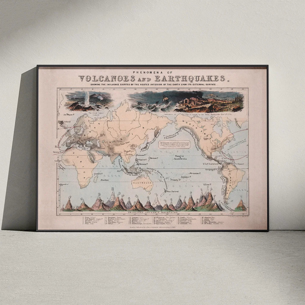 Vulkaner & jordskælv 1850 - Anskuelsestavle – billede 3