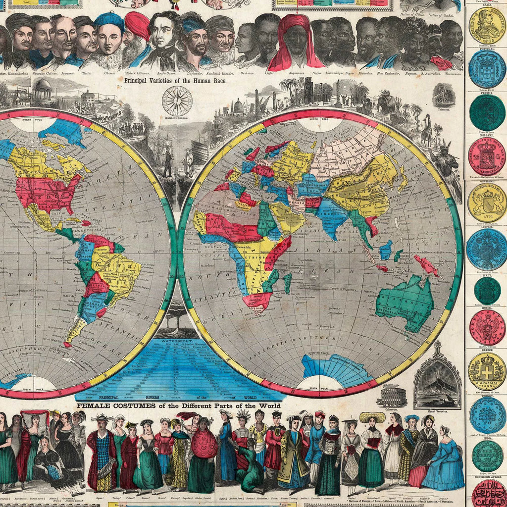 World At One View 1854 - Verdenskort – billede 4