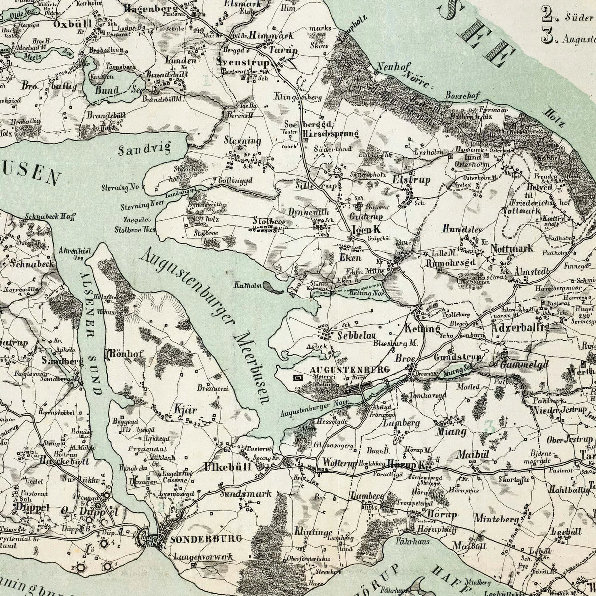 Als & Sundeved 1864 - Tysk kort – billede 4