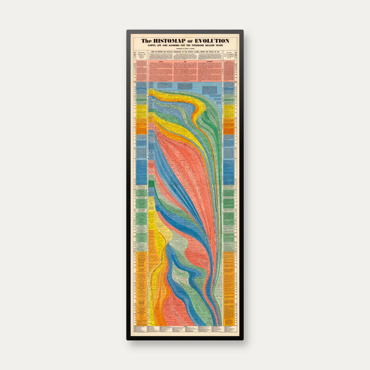 Civilisationens Udvikling 1942 - Historisk tidslinje - 51×135 cm – billede 1