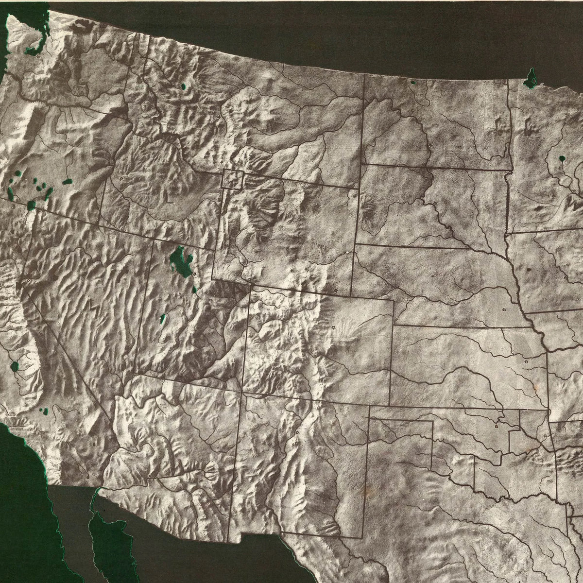 USA's Topografi 1893 - Landkort – billede 4